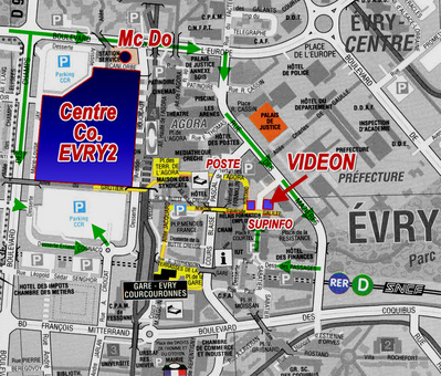 Plan d'acc�s � Vid�on